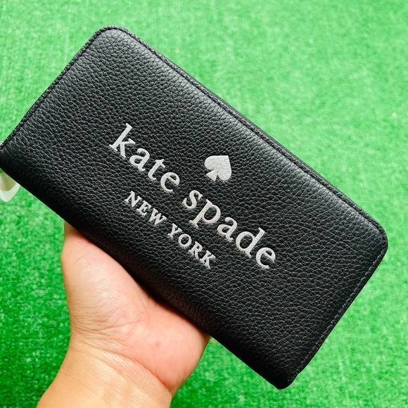 Kate Spade Glitter Large wallet Black - Picture 4 of 16